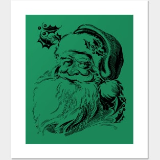 Vintage Santa Claus Posters and Art